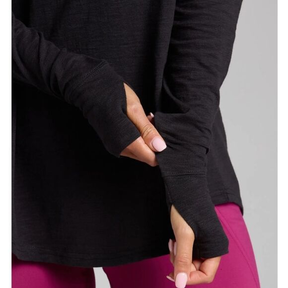 NWOT Zella Relaxed Washed 2.0 Long Sleeve Slub Tee - Picture 9 of 9